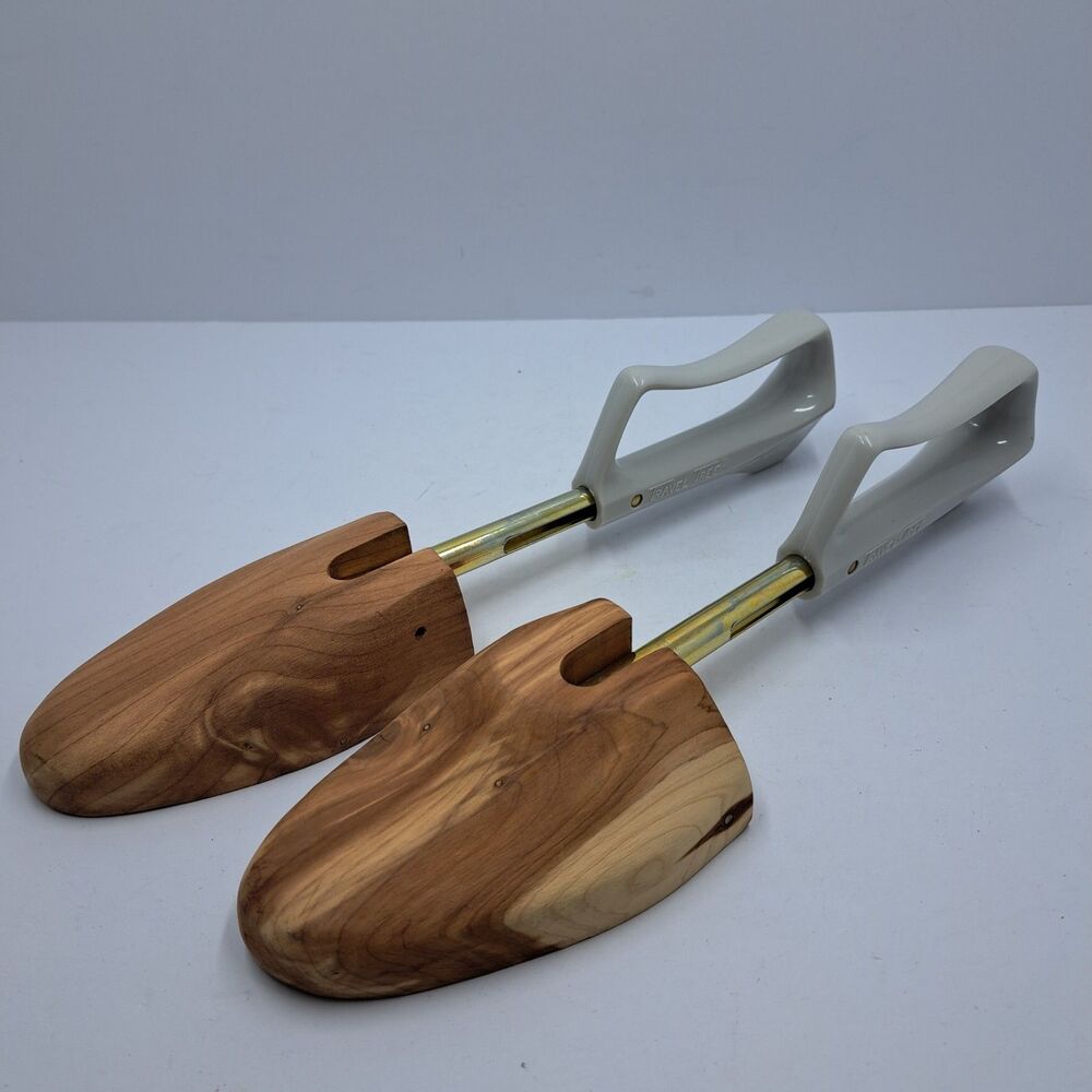 Vintage Florsheim Rochester Travel Tree Shoe Keepers Stretchers Cedar Wood